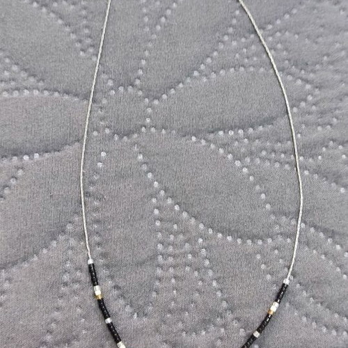Pendant with beads and tree of life charm adjustable, new