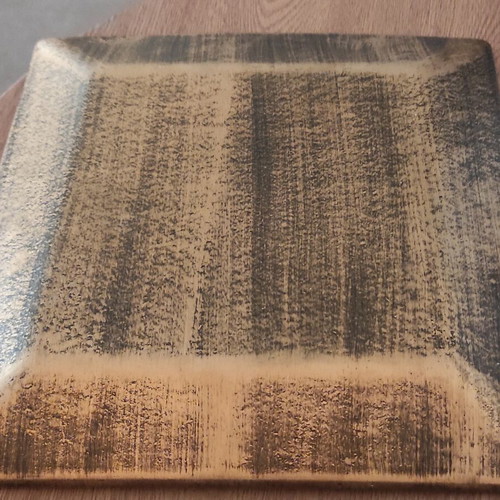 Decorative tray with 3 bases for tealights used