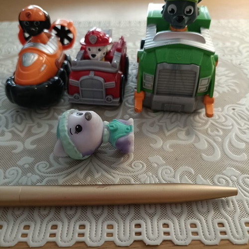 Paw Patrol toy cars, set of 4