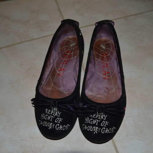 Replay black suede ballerinas used, size 37