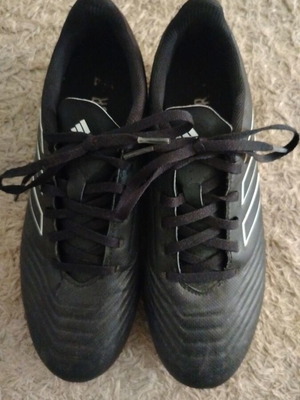 Adidas Predator football shoes used, black, size US 8 UK 7.5