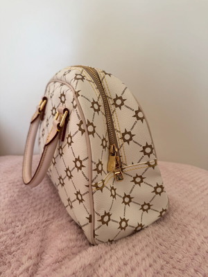 Handbag cream with patterns new