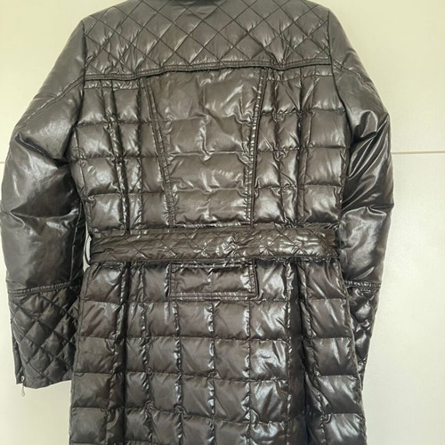 Trussardi Jeans women's long puffer jacket size 42 used, black