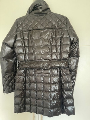 Trussardi Jeans women's long puffer jacket size 42 used, black