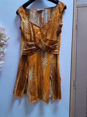 Uha women's blouse like new, cotton, orange, sizes L and XL