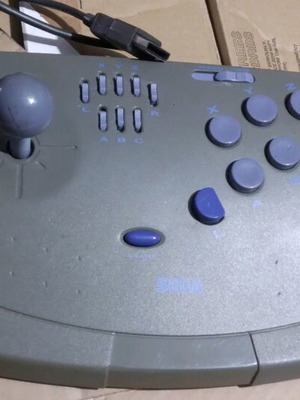 Sega Saturn arcade fighting stick used, official Japan