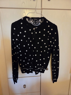 Denny Rose black polka dot jacket like new, size S