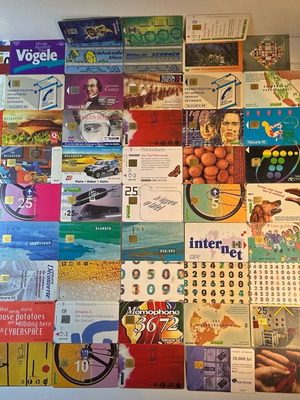 Used phone cards 64 French and German