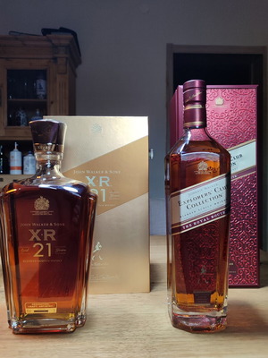 Johnnie Walker Explorers Club The Royal Route Whisky 1lt and XR 21Y