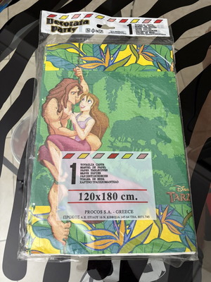 Tarzan χαρτινό τραπεζομάντηλο για πάρτι 120x180 εκ.