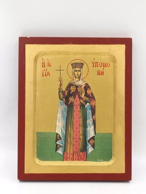 Saint Hypomone Byzantine icon used 19.5x24.5cm