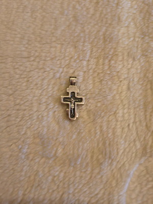 Silver 925 Handmade Children's Cross new