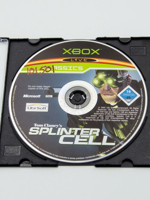 Tom Clancy's Splinter Cell – Αυθεντική Κασέτα Xbox Original (Χωρίς Κουτί)