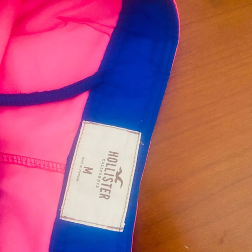 Hollister men's swim shorts, pink, size M
