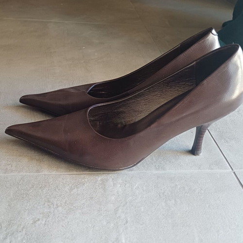 Roberto Botella Brown Leather Pumps Size 38 Like New