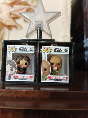 Funko Pop Bitty φιγούρες Χαν Σόλο και Τσουμπάκα Χριστούγεννα
