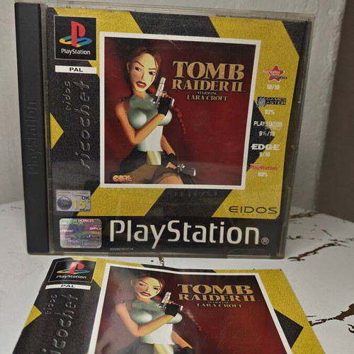 Tomb Raider II PlayStation 1 case and manual used