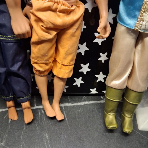 Barbie Doll Ken used, 3 dolls including Prince Stefan Rapunzel