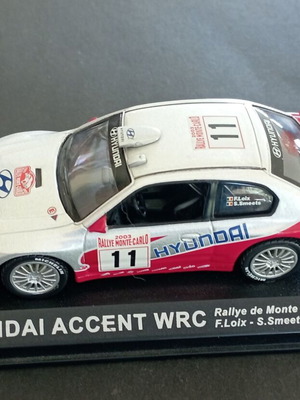 Αυτοκινητάκι συλλεκτικό Hyundai Accent WRC σαν καινούργιο, Rallye de Monte Carlo 2003