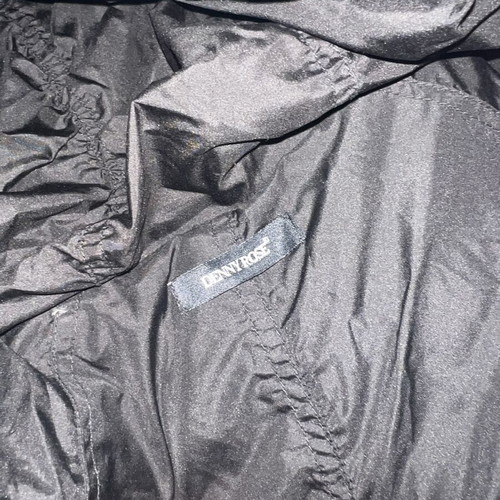 Denny Rose down jacket like new, black, reversible, medium-large