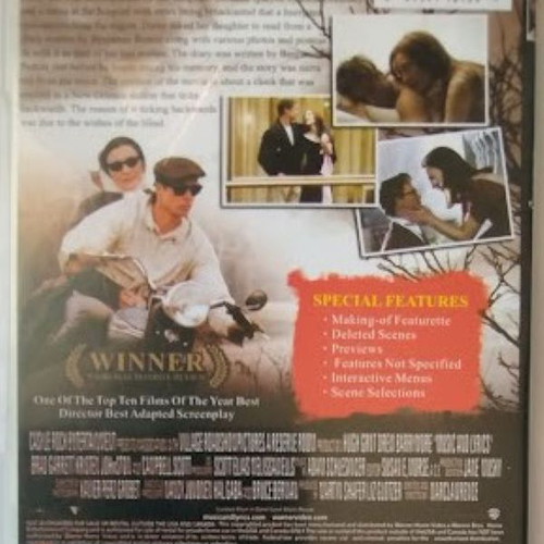 The Curious Case of Benjamin Button DVD new, romantic drama fantasy