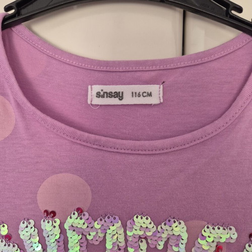 Sinsay lilac polka dot dress with tulle
