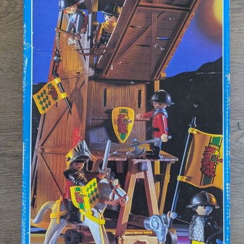 Playmobil Knights 3887 Siege Tower used with box