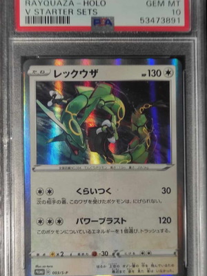 Pokémon Japanese Rayquaza Holo V Starter Sets Promo PSA 10 new card