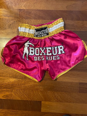 Boxeur the Rues satin women's boxing shorts fuchsia used size M