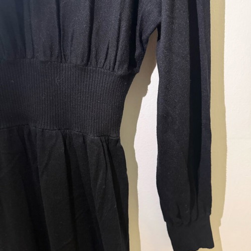 Sisley black mini dress used, size small with elastic fit