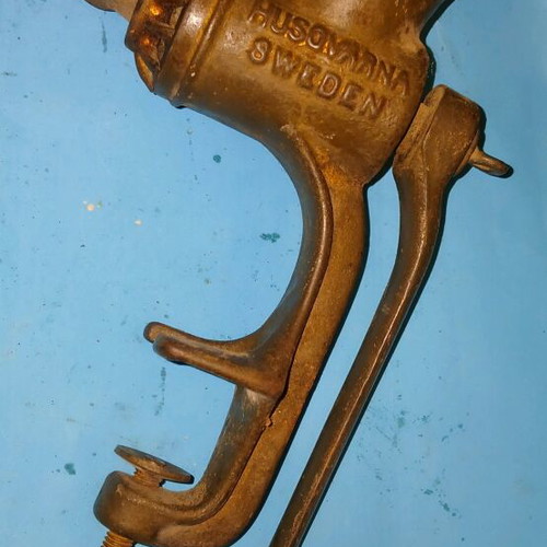 Vintage Husqvarna meat grinder used, manual