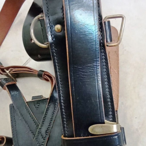 Sam Browne Beewyse London 34" Military Officer Belt Set