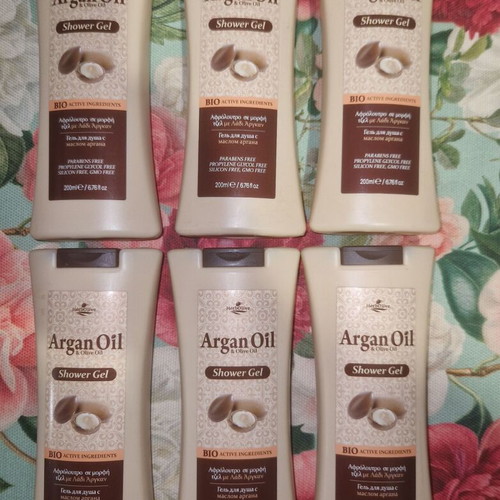Argan Oil shower gels new, set of 6