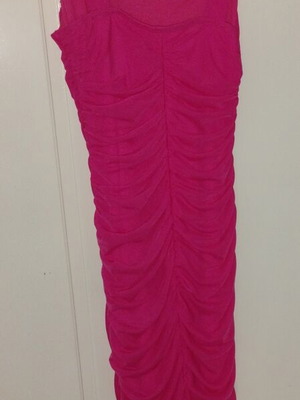 Fuchsia midi dress like new