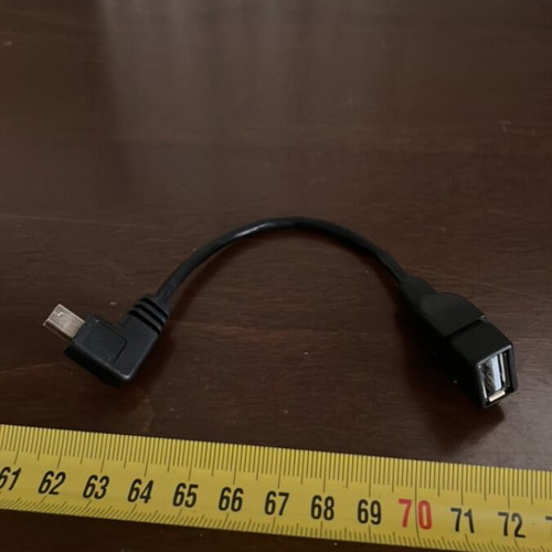 Mini USB Male to USB Female Cable 10 cm like new