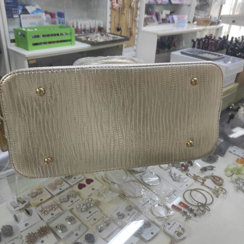 Premium mustard shoulder bag new with gold