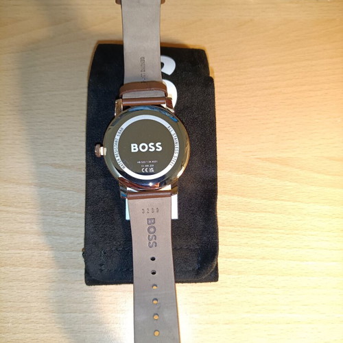 Boss Unisex watch new with brown leather strap