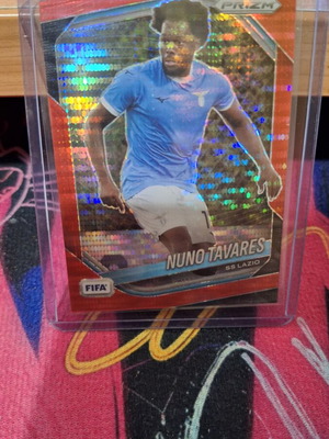 Panini Prizm FIFA Soccer 2025-26 Nuno Tavares SS Lazio Serial Numbered 44/99 Mint