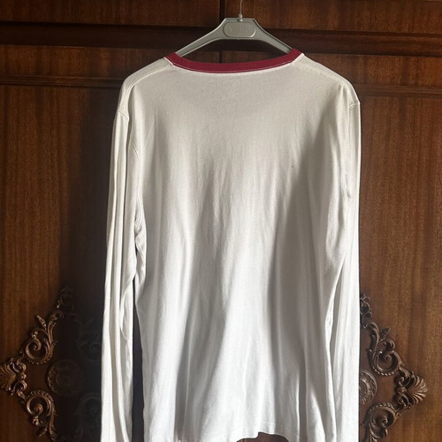 Timberland long sleeve shirt used, size XL, white and red