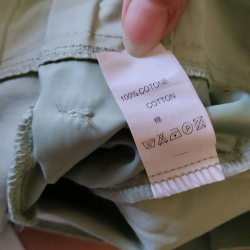 Shorts 100% cotton new, mint color, size L