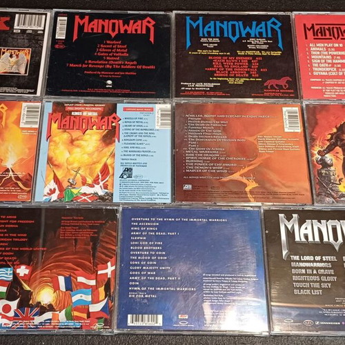 Manowar Complete Discography 11 CDs Used, Heavy Metal