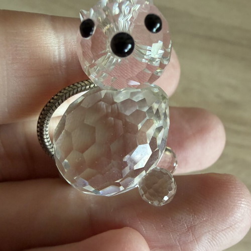 Swarovski Silver Crystal Miniature Cat model 7659 NR 031 new