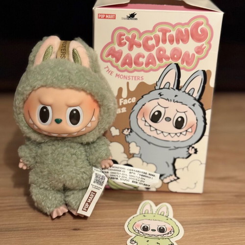 Labubu The Monsters Exciting Macaron Green Grape new