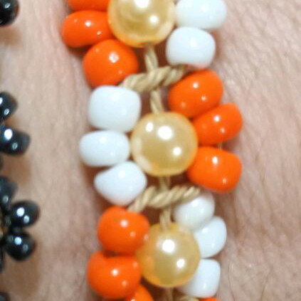 Handmade bracelets new multicolor, orange