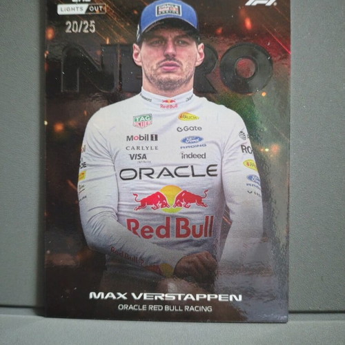 Topps Lights Out Formula 1 Racing Max Verstappen Nero Orange 20/25