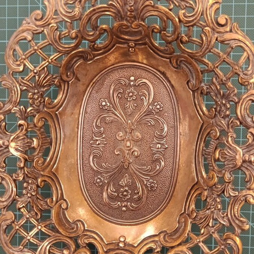 Vintage fondantière used bronze with Art Nouveau design