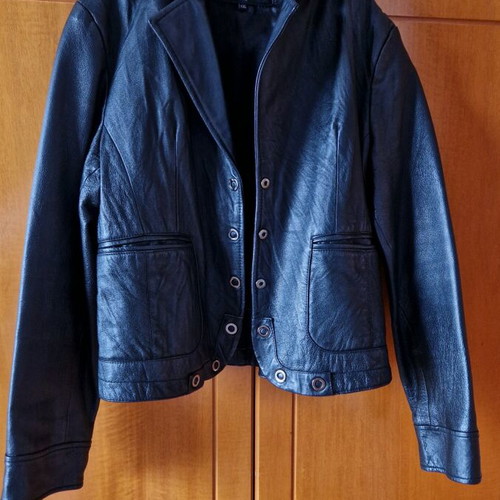 Leather jacket Estrella L like new, black