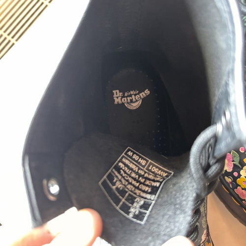 Dr. Martens boots with floral pattern like new, size 38
