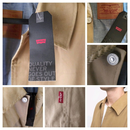 Levi's men's coat new, beige, size XL