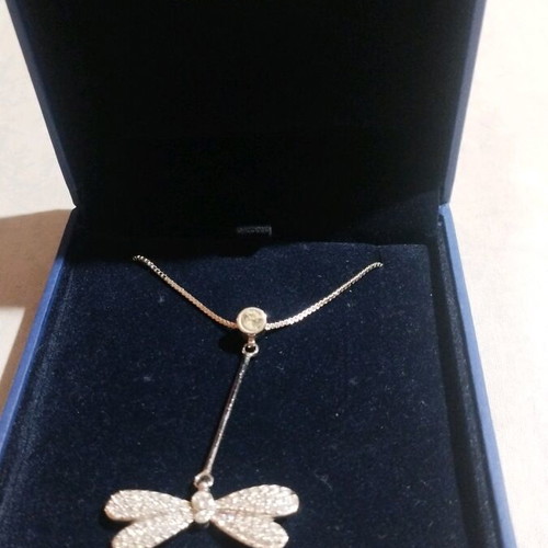 Swarovski necklace new silver